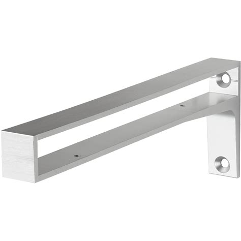 belt metal shelf bracket - silver|brushed silver shelf brackets.